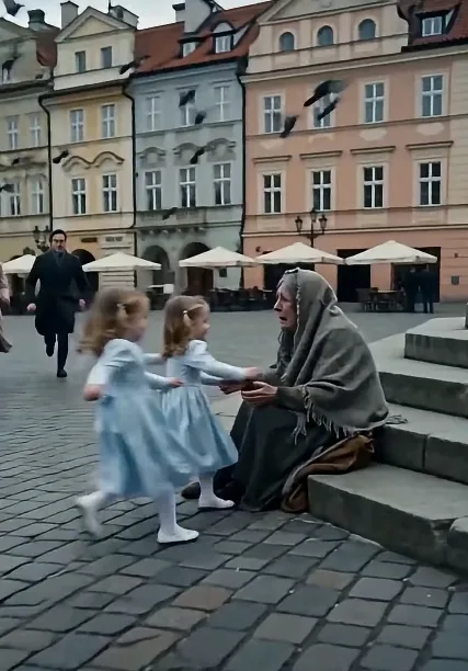MY THREE DAUGHTERS RAN ACROSS A EUROPEAN SQUARE TO HUG A HOMELESS WOMAN—THEN SHE WHISPERED THE NAME OF THEIR SURROGATE