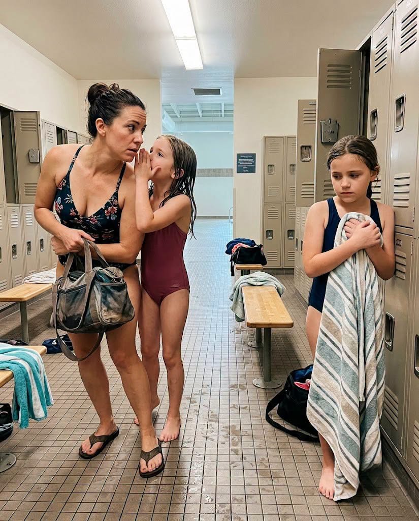 My sister asked me to watch my niece for the weekend, so I took her to the community pool.