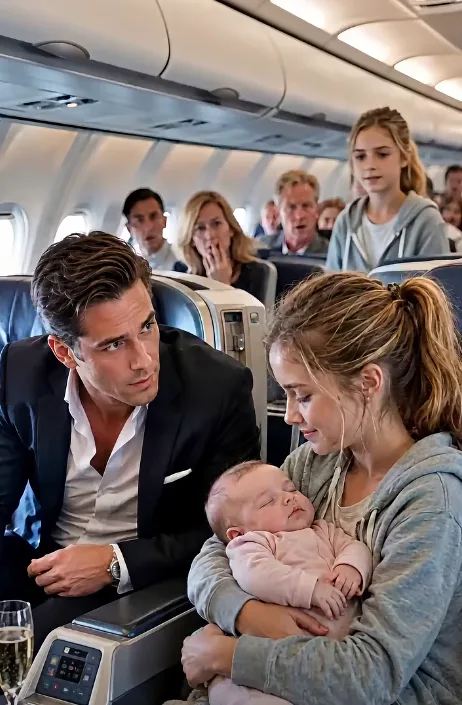 The Billionaire’s Baby Wouldn’t Stop Crying on a Flight—Until a Quiet Girl from Economy Did Something No One Expected Billionaire Daniel Whitmore sat in first-class seat 2A on an overnight flight from New York to London