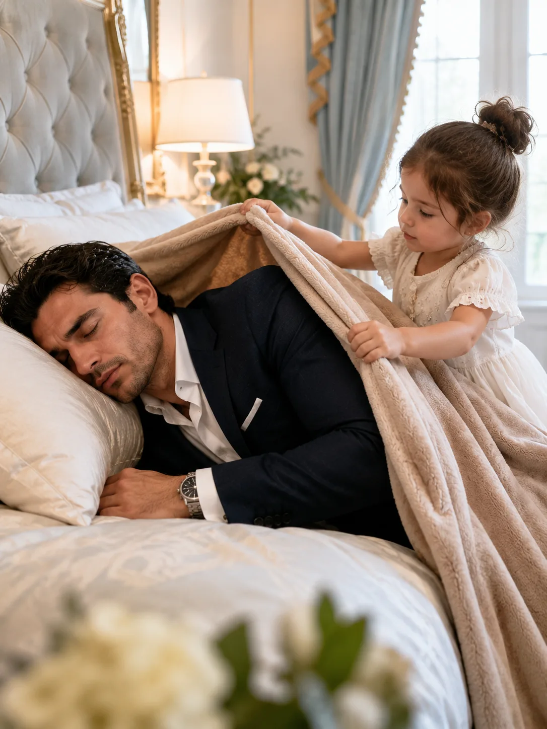 The Mafia Boss Pretended To Be Asleep — What The Maid’s Toddler Did Next Made Him Cry