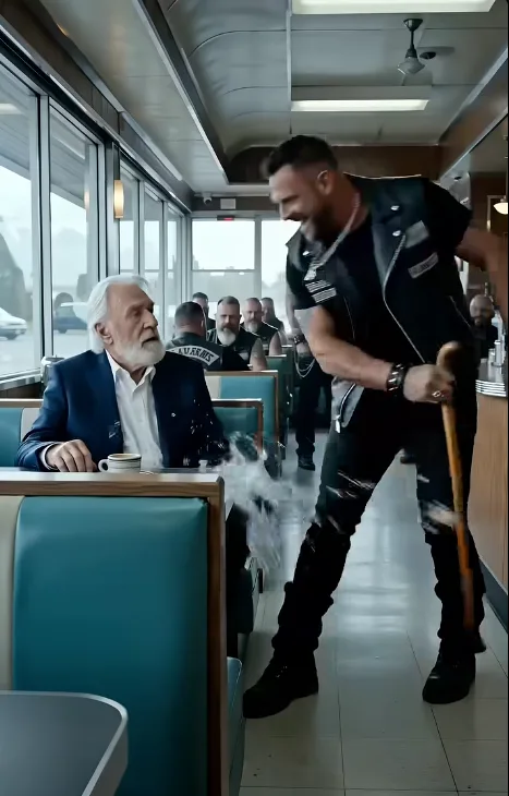 The old man always sat in Booth Seven.