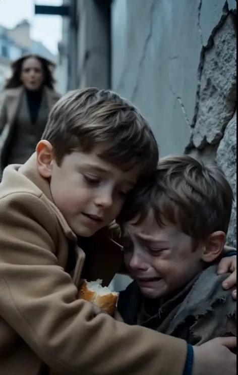 “Thank you...” he whispered, voice shaking.