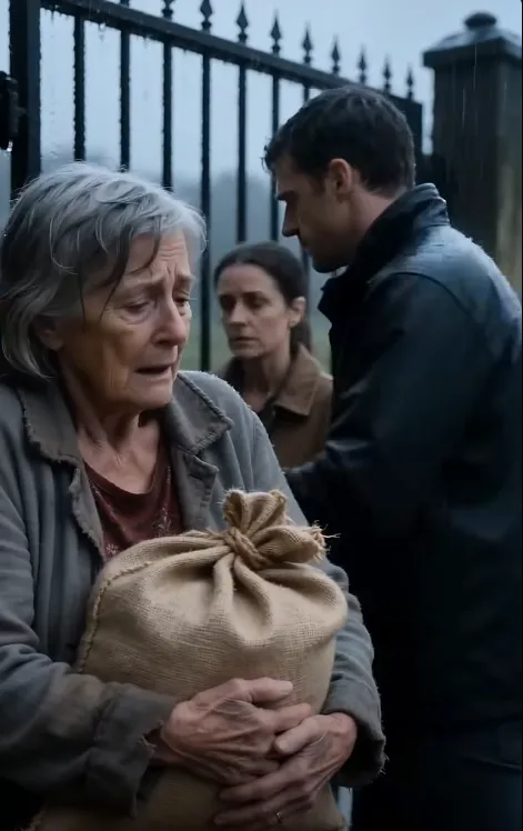 He pushed his mother away in the rain…