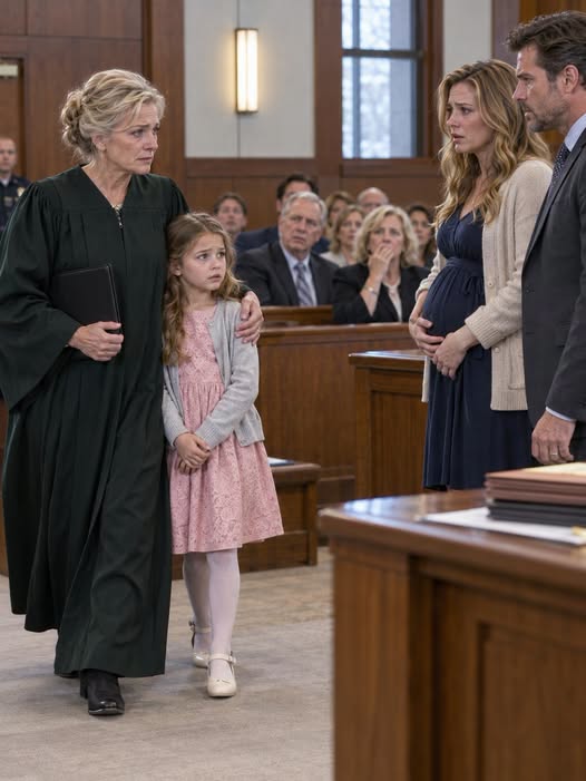 A Pregnant Wife Asked the Judge for a Divorce and Gave Everything to Her Husband While His Mistress Smiled, but the Courtroom Went Silent When the Judge Brought in a Little Girl Who Had Exposed What Her Father and the “Cruel Lady” Had Done