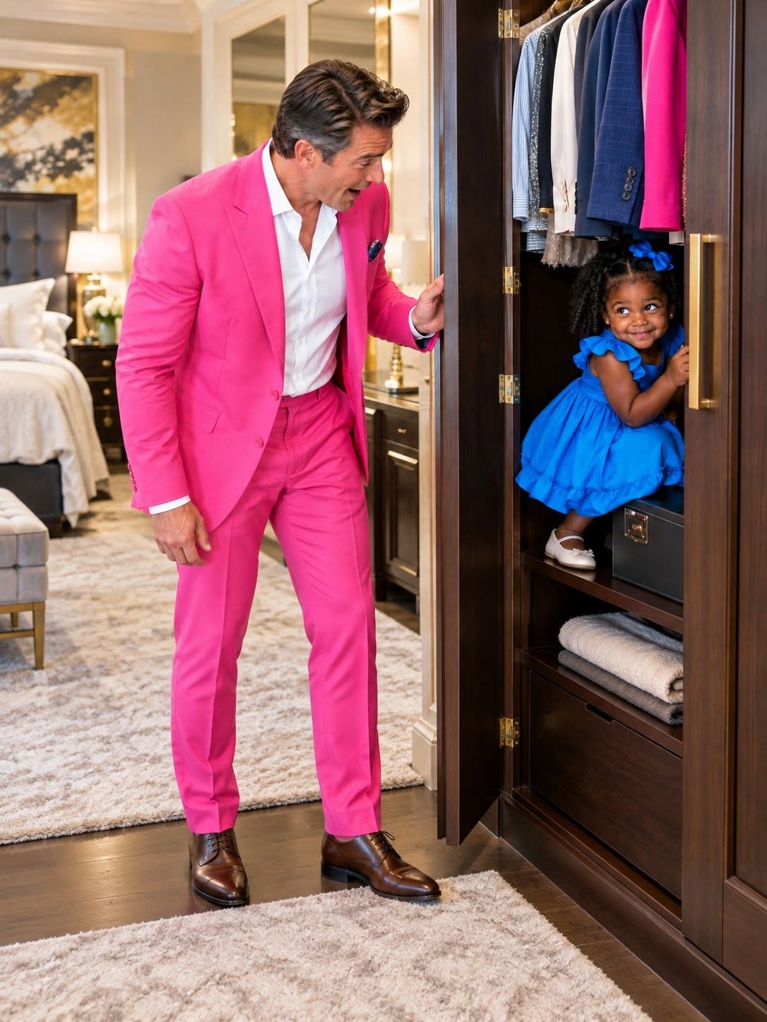 The Billionaire Opened His Closet—The Maid’s Toddler Was Hiding Inside With a Tiny Smile