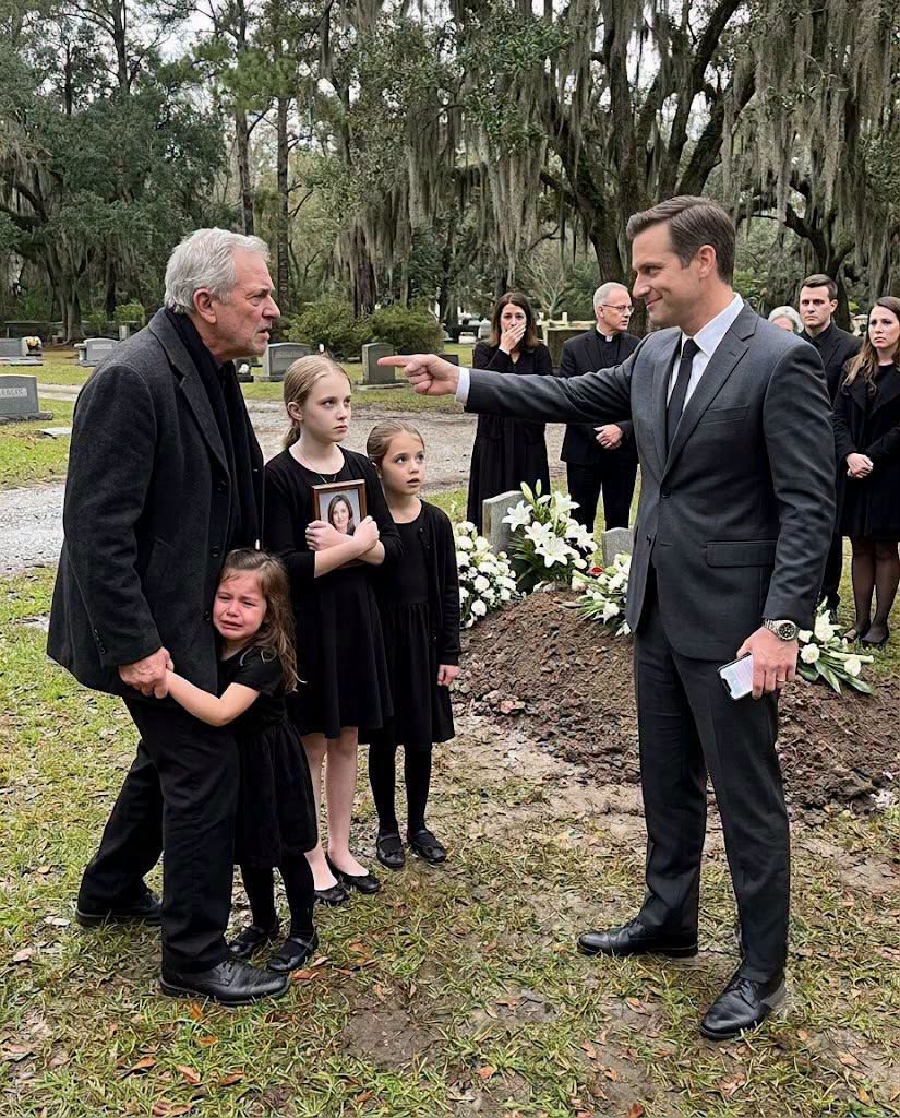 At my daughter's funeral, my son-in-law pointed at his daughters and announced, “They’re going into foster care. I deserve a fresh start with my new fiancée.” More than 200 mourners stood frozen in silence. He had no idea the girls had already hidden their mother's notebook, secret recordings, and one final envelope that would destroy his wedding before he ever reached the altar. “If nobody wants to take responsibility for those girls, I’ll hand them over to Child Protective Services on Monday. I’m not wasting my life raising children whose mother is already dead.”