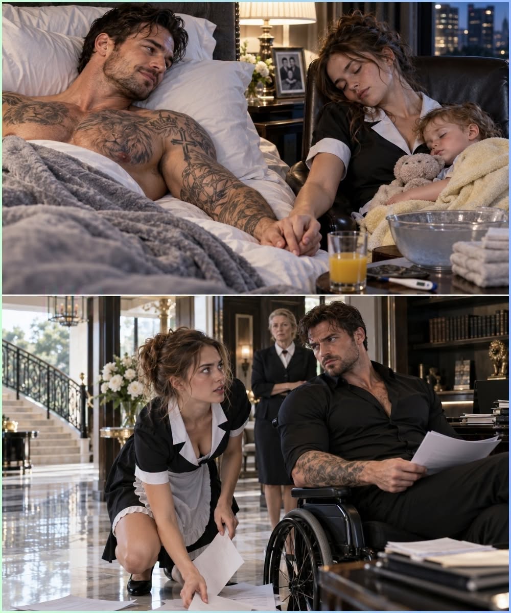 The Millionaire Hadn't Smiled Since the Night His Father Died Until His Maid Fell Asleep Beside Him Holding Her Little Boy