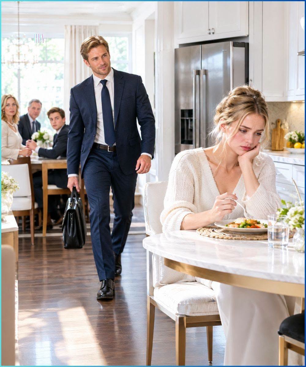His Family Sent His Wife to Eat Alone in the Kitchen, Then the Man Who Could Save His Company Walked In and Called Her His Only Daughter