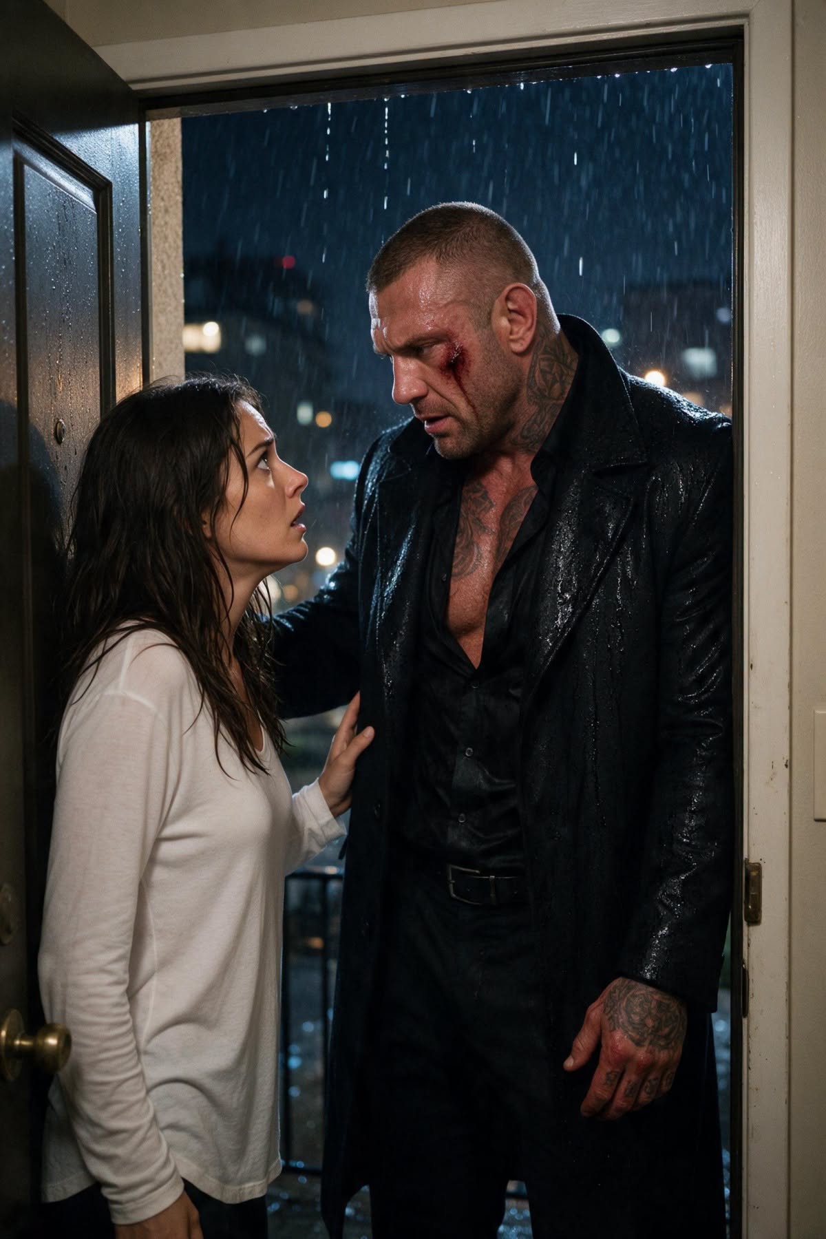 She Opened the Door at Midnight and Found the Mafia Boss Standing There—Alone and Desperate