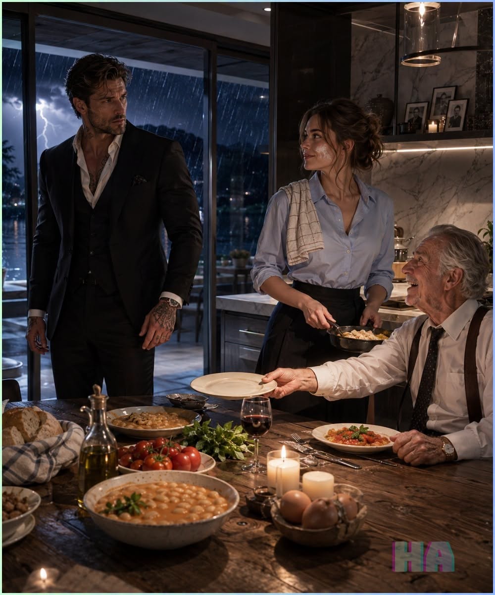 The Silent Mafia Boss Thought His Secretary Was Only Feeding His Dying Father Until the Old Man Set One Extra Plate at the Table