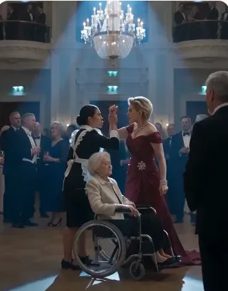The vicious socialite raised her hand to strike