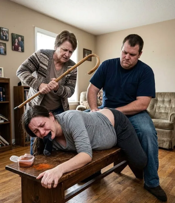 They forced me face-down on a wooden bench