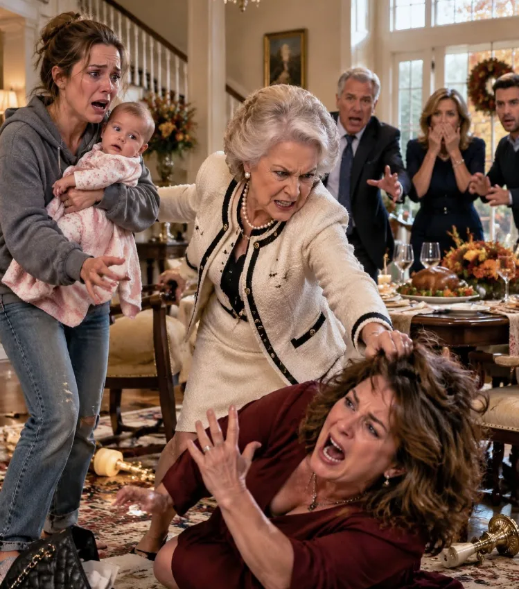 When my grandmother saw me standing there with my baby