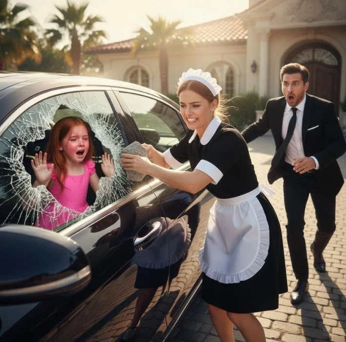 A Millionaire’s New Wife “Forgets” His Daughter Locked in the Car, Until the Maid Does the Unthinkable