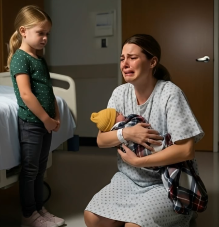 My ten-year-old daughter stared at the newborn in my arms, her face pale, before whispering, “Mom… we can’t take this baby home.”