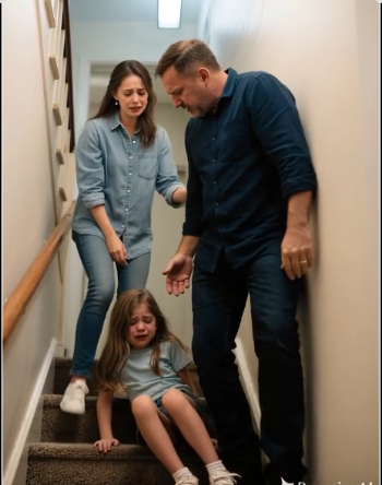“Dad pushed me down the stairs…” The whisper from her bed made me call 911.