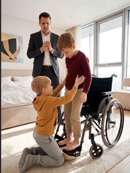 A wealthy father spent twelve years doing everything he could to help his wheelchair-bound son—until the day a mysterious boy did what doctors never could.
