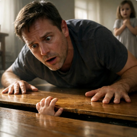 My five-year-old daughter pressed her ear to the floor in my sister’s new house and sobbed, ‘My brother is crying.’ Trusting her eerie gift, I tore up the floorboards—and found my son, missing for a year, chained beneath them.