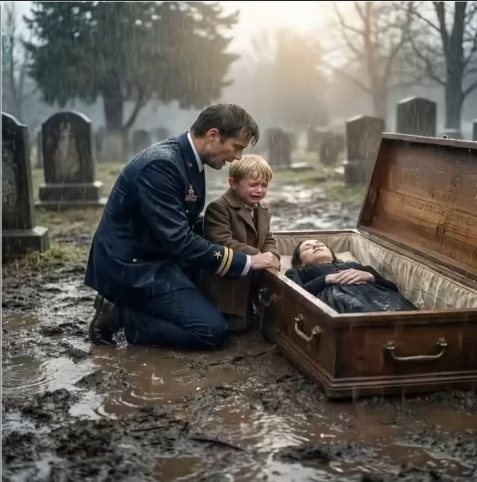 As I turned away from the grave, my son suddenly screamed, “Mom, it’s cold — Dad, I can feel Mom’s hand!”