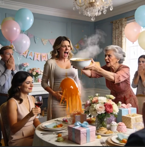 During my baby shower, my mother laughed and said, “My other daughter can’t have children