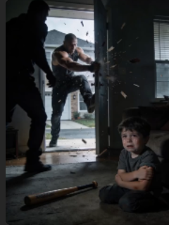 Dad… mom’s boyfriend h1t me with a baseball bat