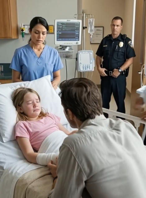 After receiving a frantic call from the hospital saying his eight-year-old daughter