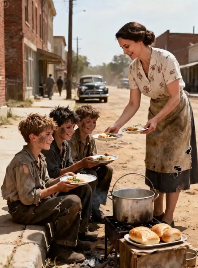 She fed three homeless children for weeks…
