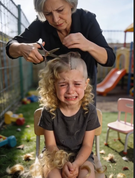 My mother-in-law secretly took my five-year-old daughter out of kindergarten and shaved off her blonde hair…