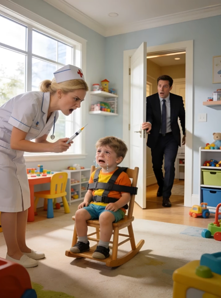 I came home earlier than expected and heard the nanny say, “Open your mouth, Lucas. It’s time for your medicine