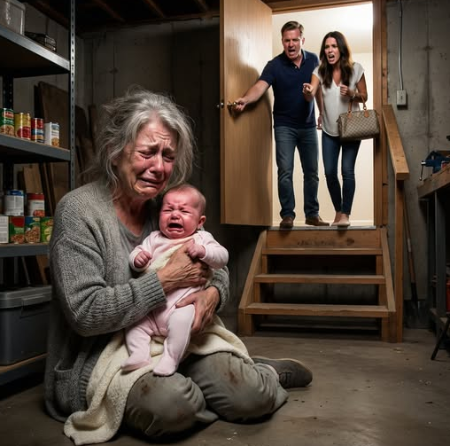 My son and his wife locked me and my 3-month-old granddaughter in the basement, shouting