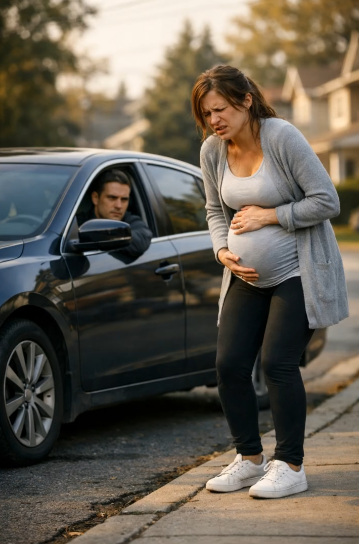 When the pregnant wife complained of severe stomach pain