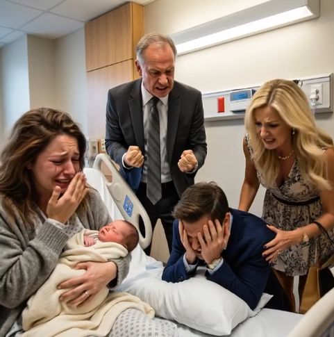 My grandfather frowned when he saw me holding my newborn in worn-out clothes