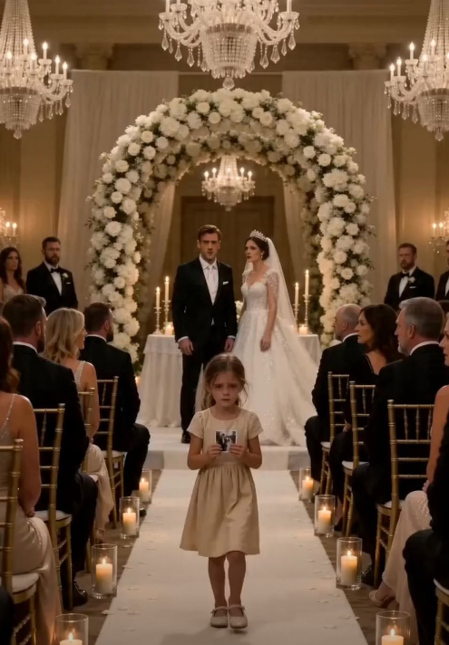 A Little Girl Walked Into His Wedding With a Photo—And the Name She Whispered Made the Groom Forget His Bride