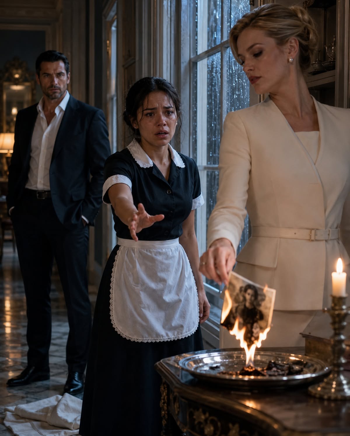 SHE BURNED THE MAID’S ONLY PHOTO OF HER DEAD MOTHER—THEN HER FIANCÉ SAW WHAT KIND OF WOMAN HE WAS ABOUT TO MARRY
