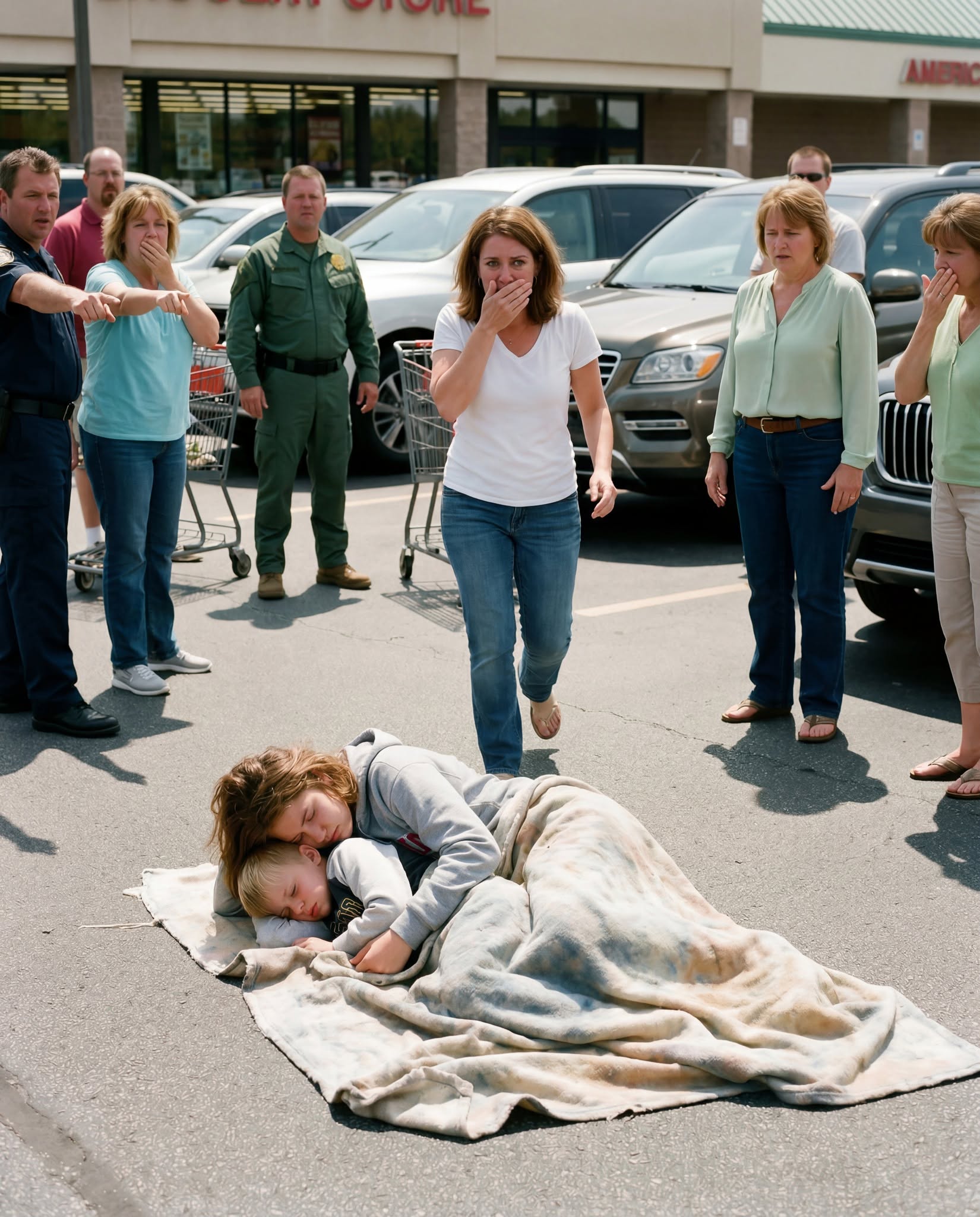 I found my daughter and my 5-year-old grandson SLEEPING IN A GROCERY STORE PARKING LOT
