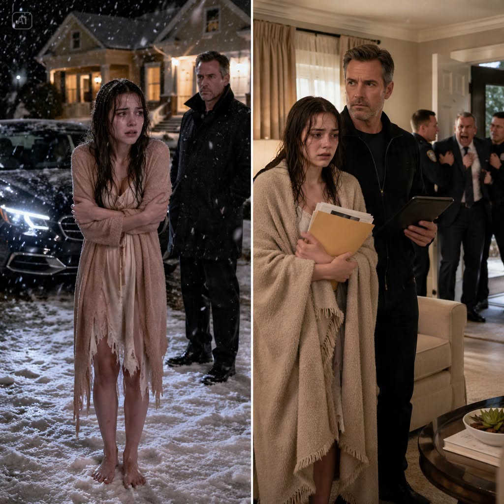 At 4 a.m., I opened the door and found my daughter barefoot in the snow