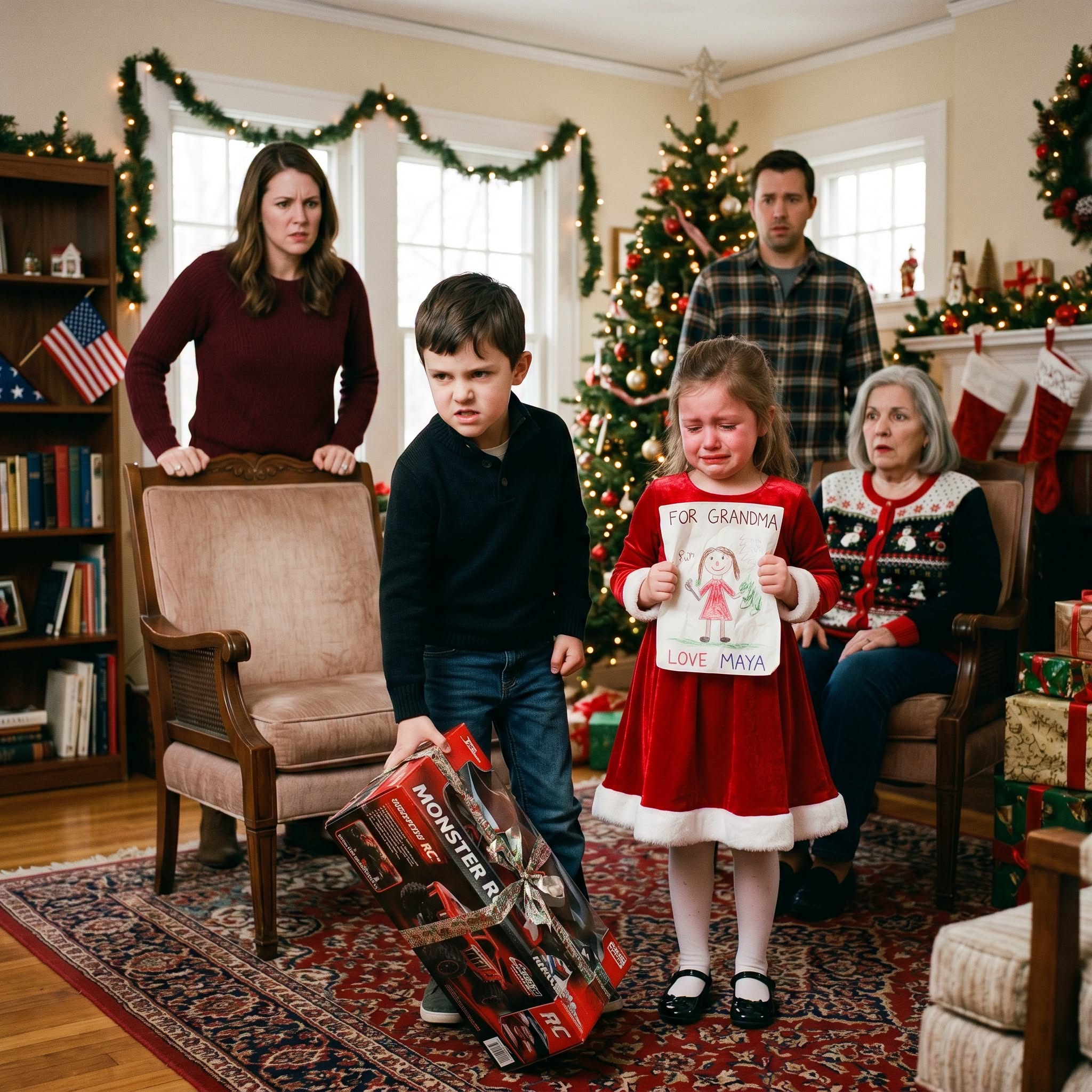 The Child Stood Up and Revealed the Truth That Froze the Entire Christmas Room
