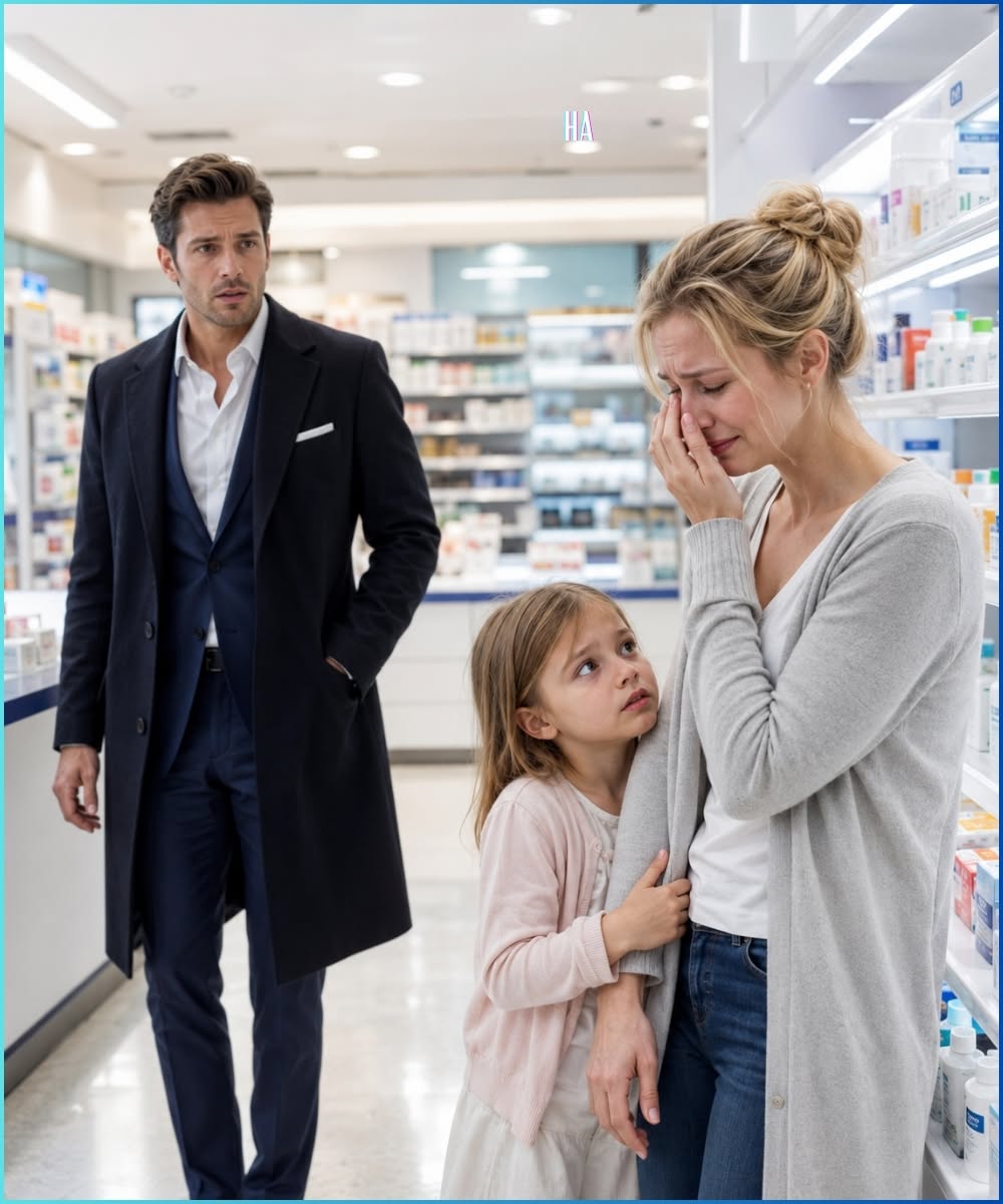 the billionaire saw his ex-wife crying in a CVS—then a little girl whispered, “mommy, don’t cry, i can stop being sick”