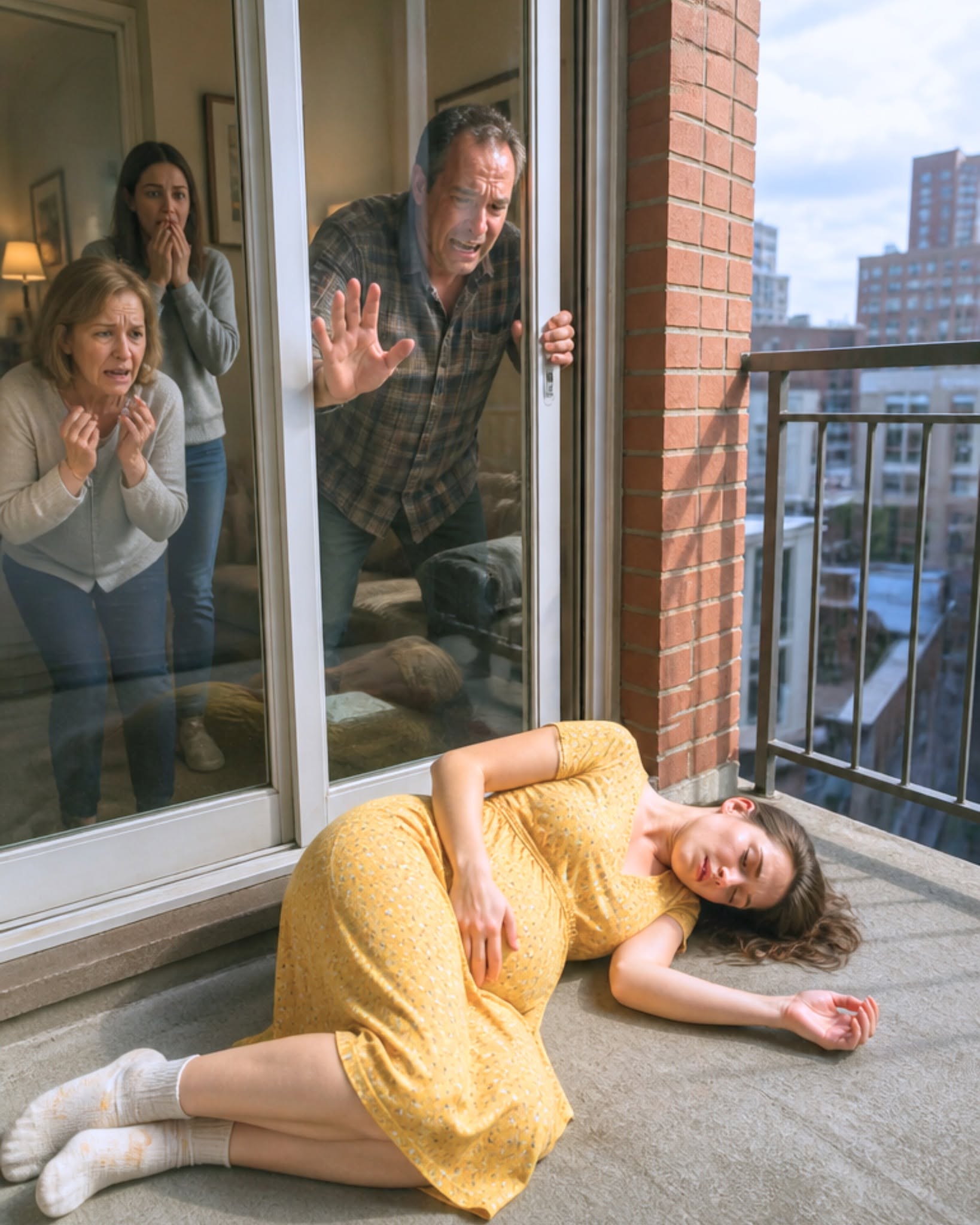 I was six months pregnant when my sister-in-law locked me outside on a freezing balcony and casually said
