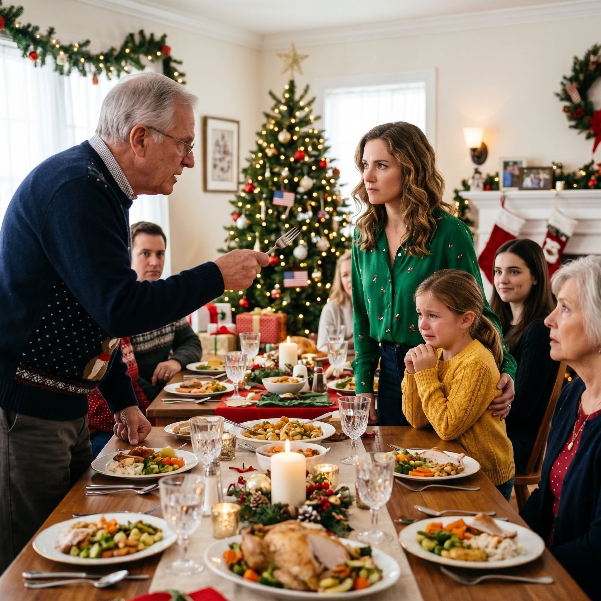 At Christmas, my dad barked at me and my 7-year-old