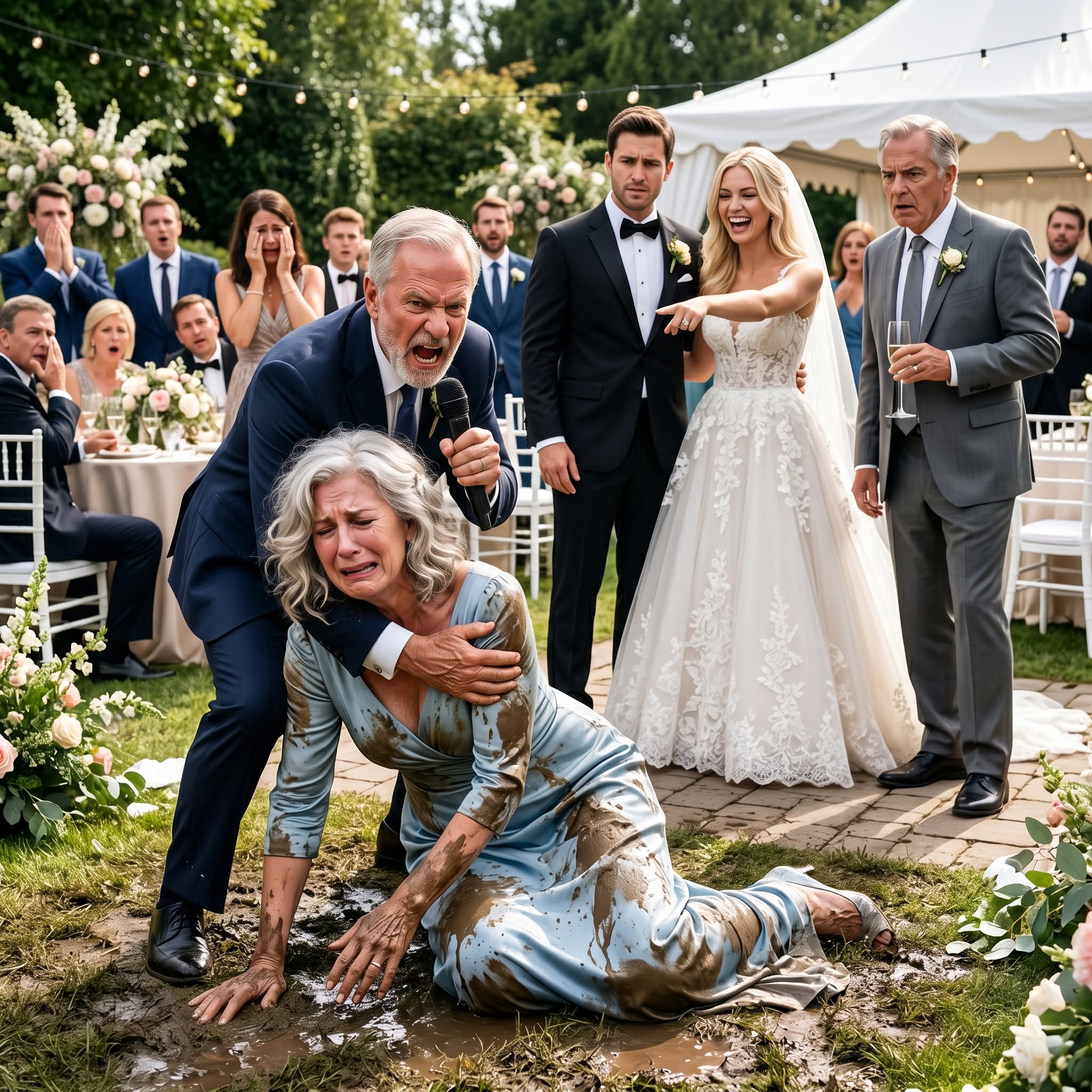My Son Laughed After His Bride Pushed My Wife Into the Mud—So I Stopped the Wedding
