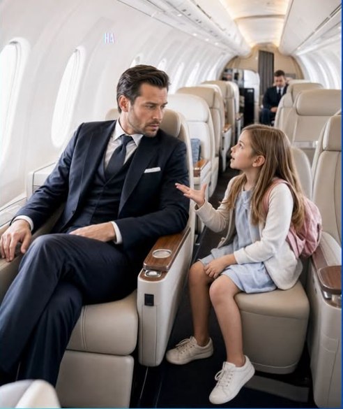 The mafia boss sat beside a little girl on a plane and never knew the child who kept asking him questions