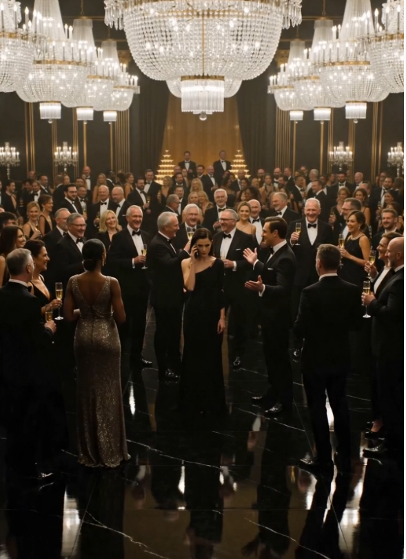 The chandeliers above the gala didn’t flicker.