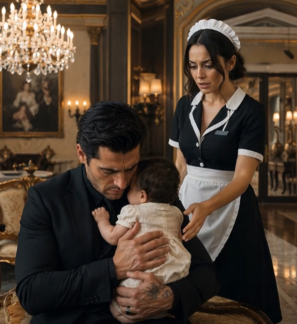 The Mafia Boss Went Still When The Maid's Baby Clung To Him