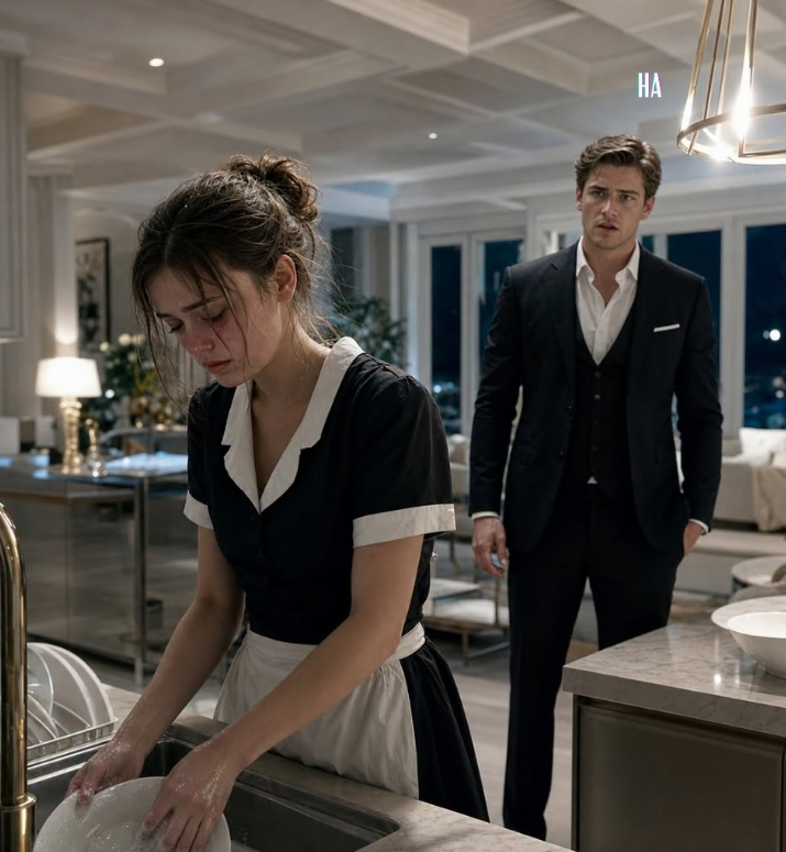 the billionaire found his housekeeper’s daughter washing dishes at 3 a.m. and the reason she dropped out of school broke him