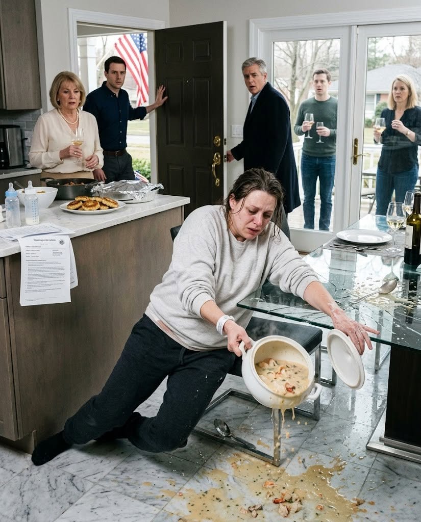 My mother-in-law forced me to cook a 10-course banquet for her friends just three days after my brutal emergency C-section