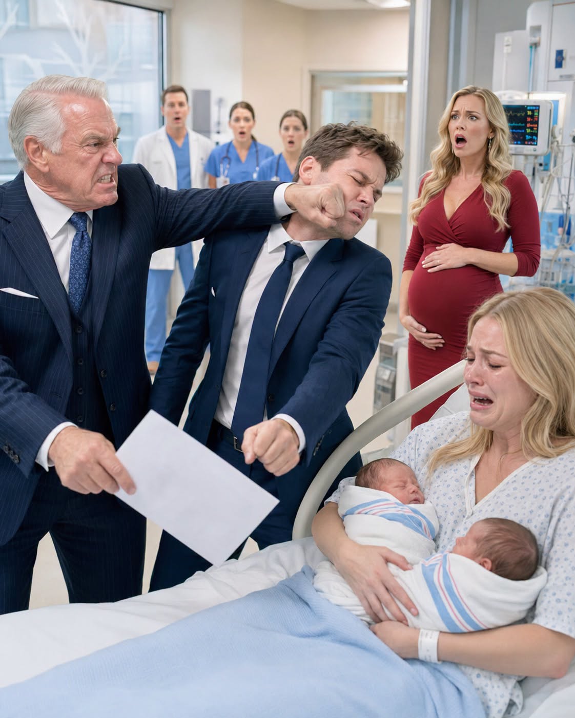 As I Sat Next to My Premature Twins in the NICU, My Husband Dropped Divorce Papers Into My Lap