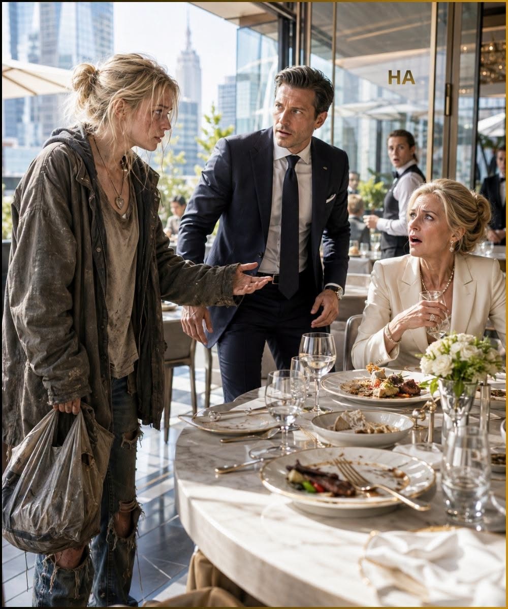 The Homeless Girl Asked a Billionaire for Her Leftovers, Never Knowing the Woman at the Table Had Buried Her Twenty-Two Years Earlier
