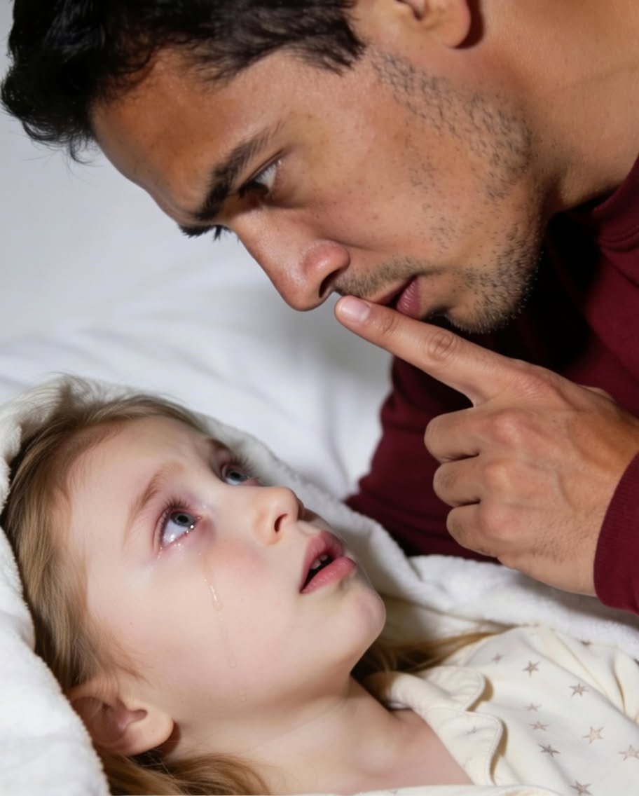 “Dad… my back hurts so bad I can’t sleep. Mom told me not to tell you.”