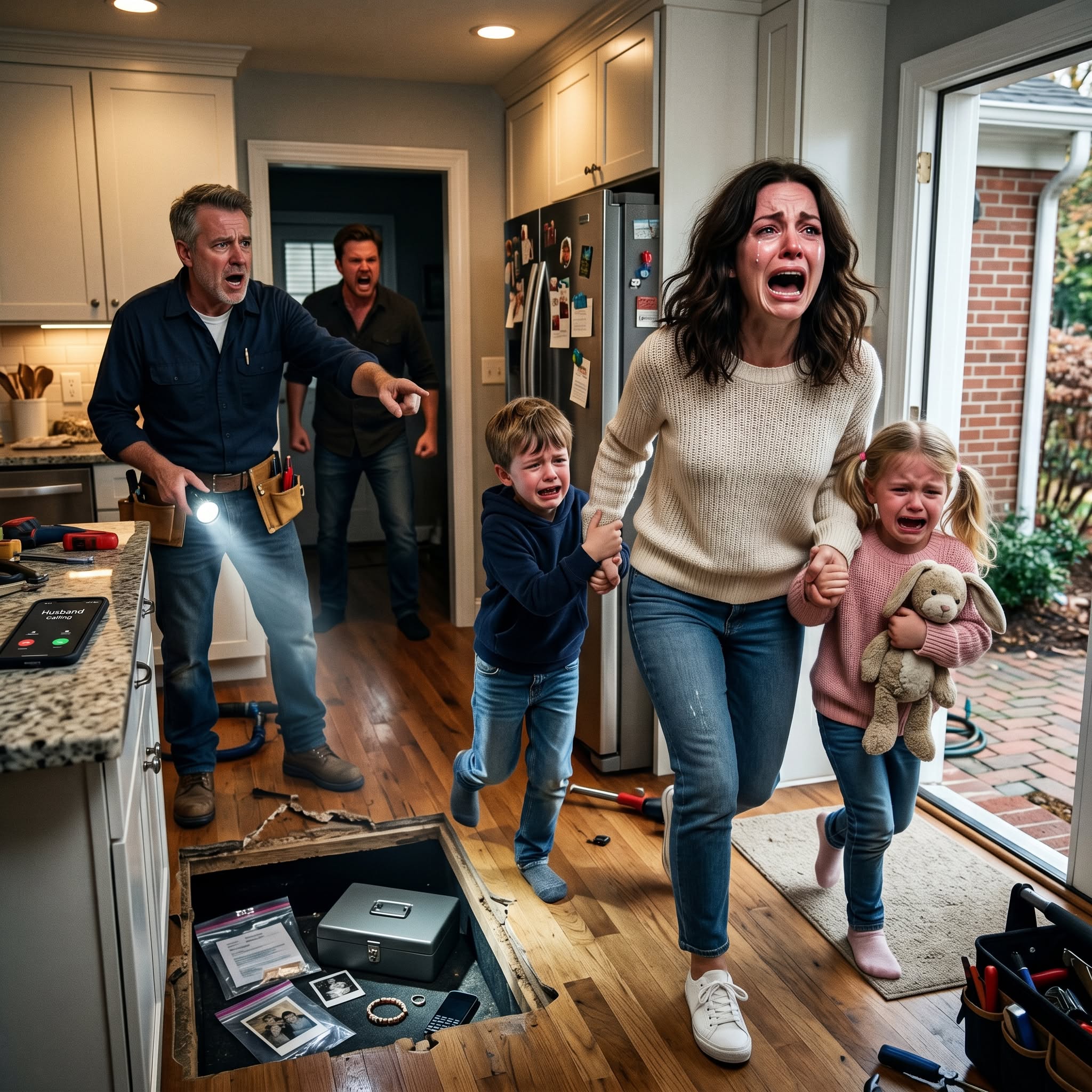 The Plumber Found Something Under The Kitchen Floor—Then Begged Me To Take My Children And Leave Without Telling My Husband
